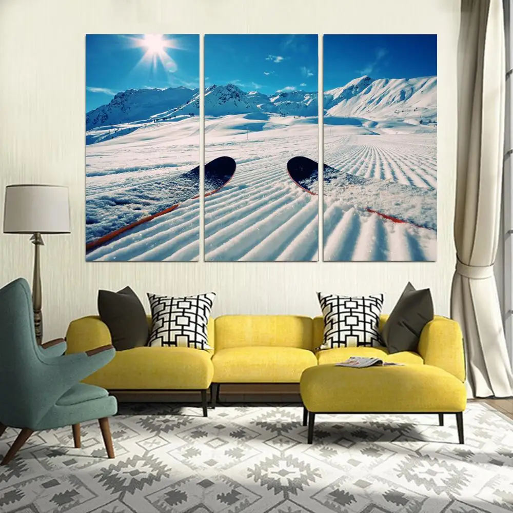 

Drop shipping 3 Panel printed painting Landscape painting Wall Art Picture Home Decoration Living Room Modern painting LS686