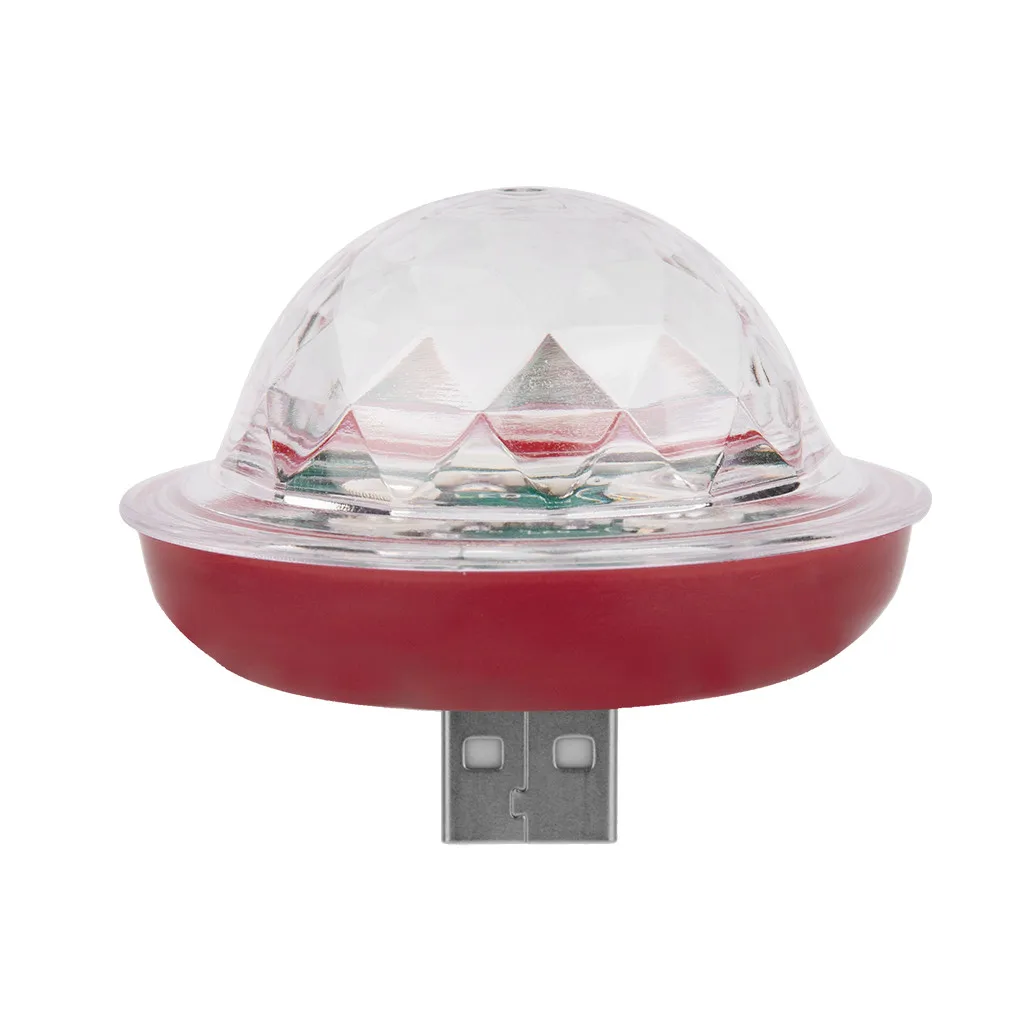 Red USB светильник-гаджет USB мини светодиодный RGB диско-сценический светильник вечерние Клубные DJ KTV Рождественский волшебный телефон шар лампа гаджеты Inteligentes светильник ing - Цвет: Red