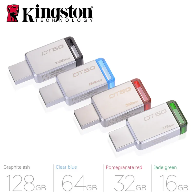 USB-флеш-накопитель Kingston DT50 из нержавеющей стали, 16-3,1 ГБ от AliExpress WW