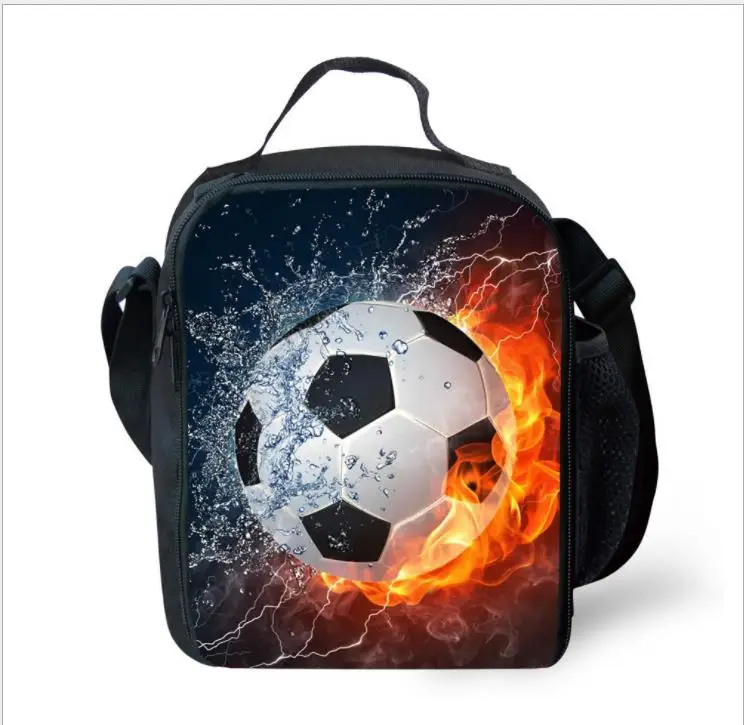 Классный огненный мяч для ног/Soccerly принт мальчиков и девочек детский ланч мешок с