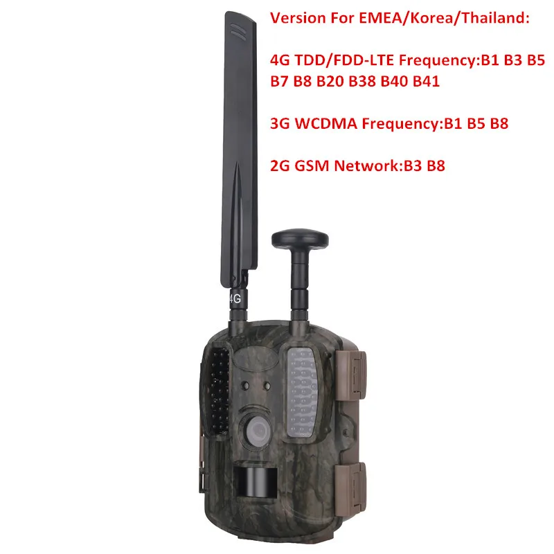 Trail 4G охотничья камера Wild gps FTP инфракрасная камера ночного видения Camo Chasse фото ловушки Caza безопасность Дикая камера для охоты 4G - Цвет: EU Version