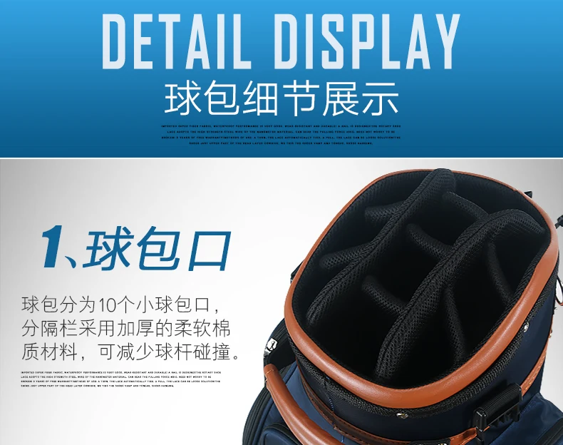 Send Club!127cm Authentic Multifunctional Golf Standard Bag Wheel Caddy Viation Men Pattern Bracket Ball Package Pulley Golfbag