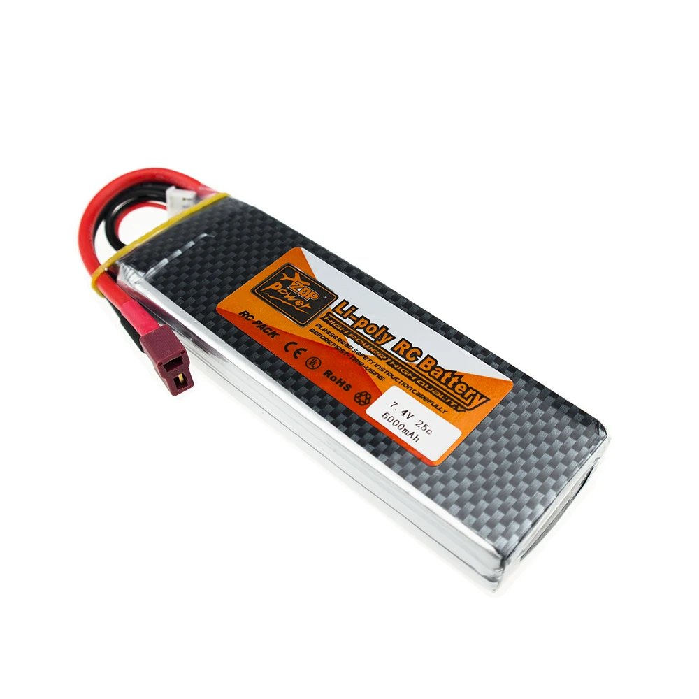 7 4 V Lipo 6000mah 25C 2S ZOP перезаряжаемая батарея T XT60 для планшетов автомобилей лодок DJI