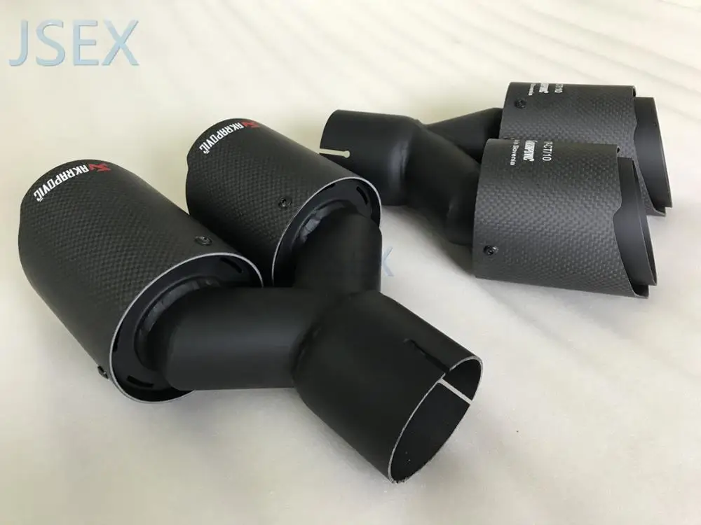 Углеродное волокно Стайлинг AKRAPOVIC нержавеющая сталь Универсальный двойной автомобильный глушитель выхлопной трубы автомобильные аксессуары модификация