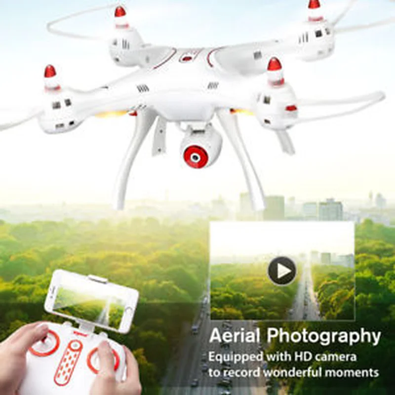 Syma X8SW Радиоуправляемый квадрокоптер 720P камера WIFI FPV вертолет Дрон 2 4G 4CH 6 осевой