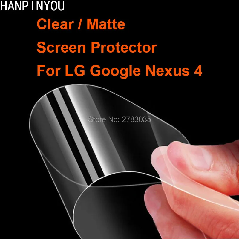 Для LG Google Nexus 4 E960 7 &quotпрозрачная глянцевая/Антибликовая матовая защитная пленка