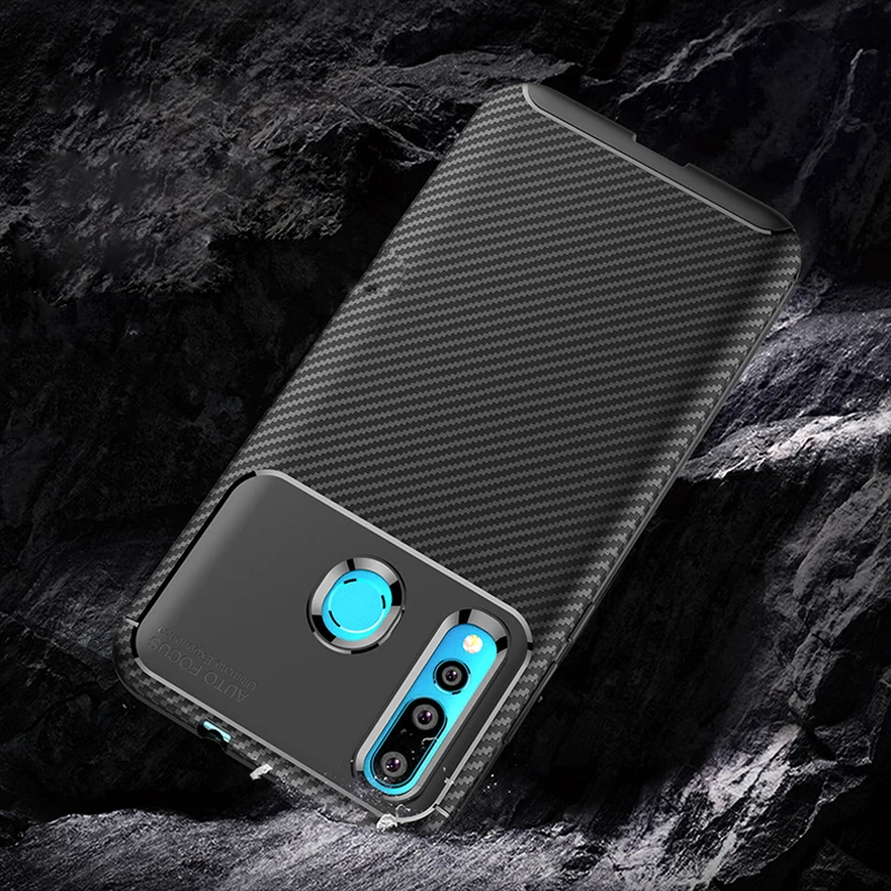 Nova 4 задний Чехол для Huawei 3 чехол Nova3 корпус из углеродного волокна ТПУ мобильного