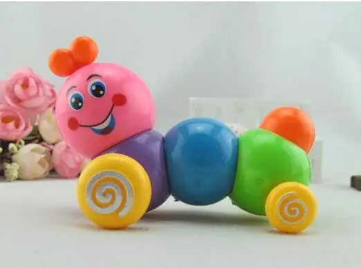 Симпатичный червь заводная игрушка мини мультяшный Заводной пружинный детская