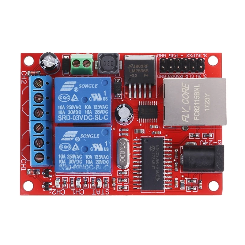 LAN Ethernet 2 Way Relay Board Delay Switch TCP/UDP Controller Module WEB Server | Обустройство дома