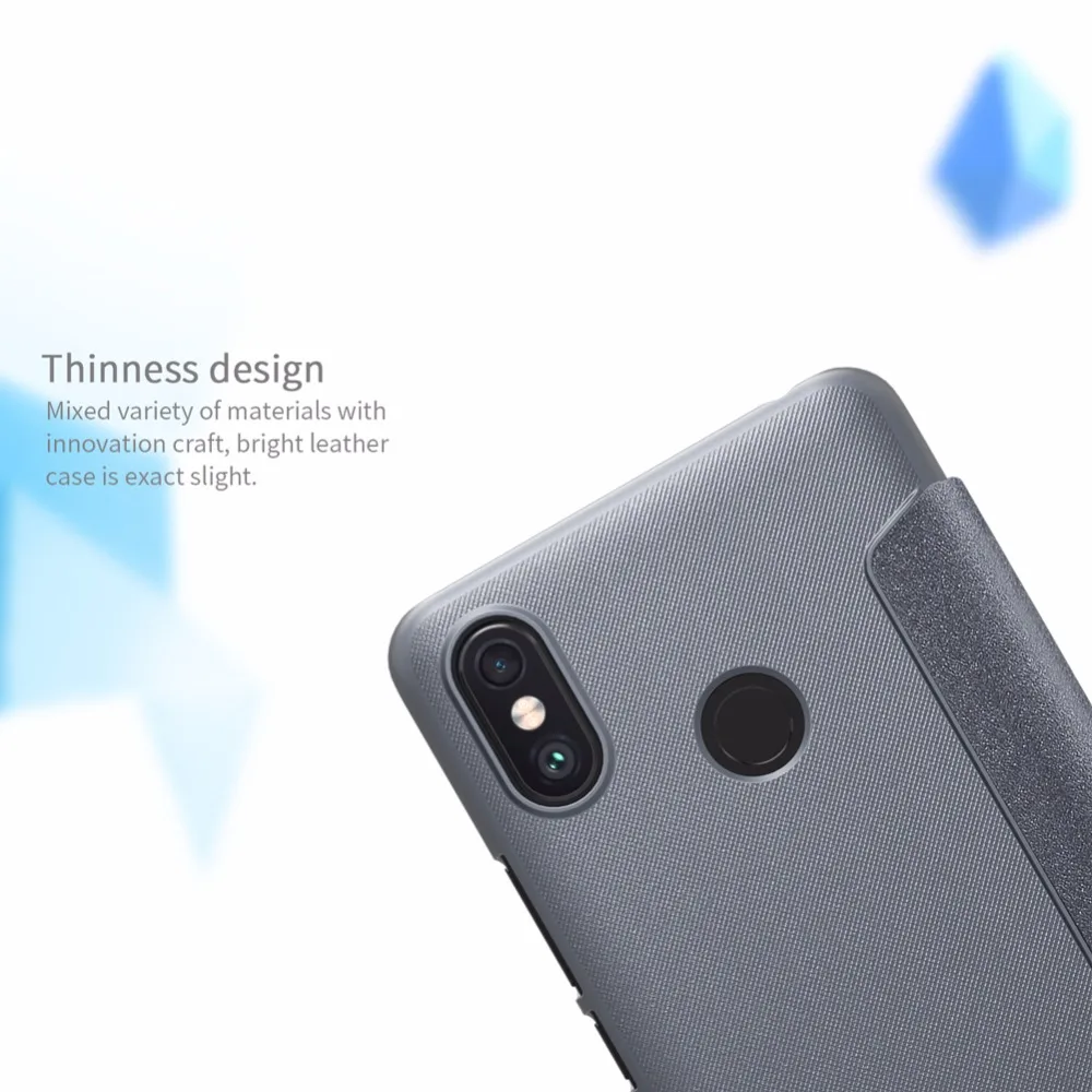 case for Xiaomi Mi Max 3 Nillkin Sparkle PU leather flip cover with sleep function +Retail package | Мобильные телефоны и