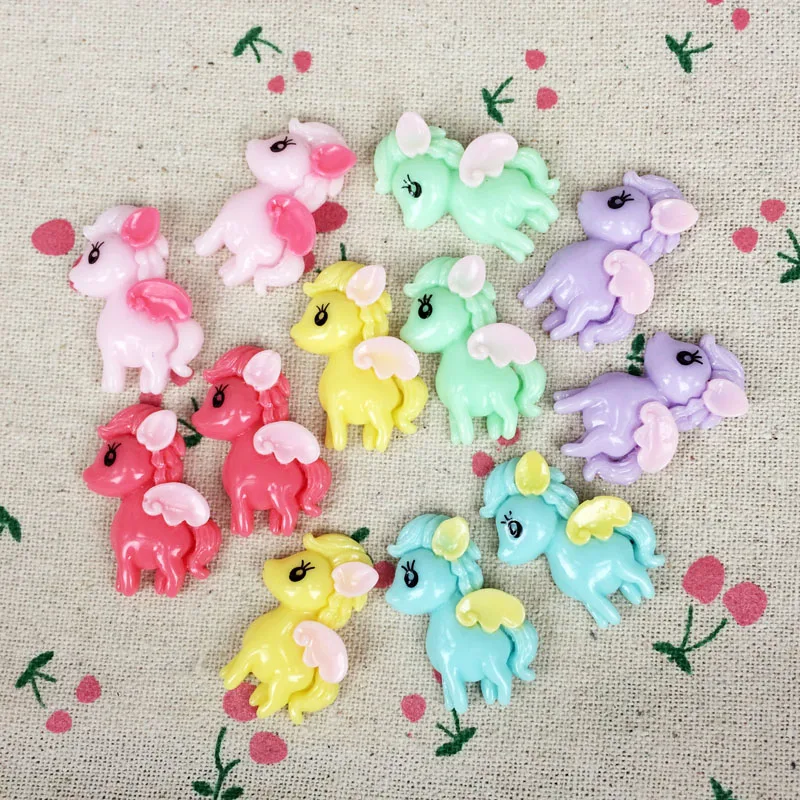 20 шт. смешанные цвета плоская задняя часть Kawaii плоское украшение из смолы кабошон