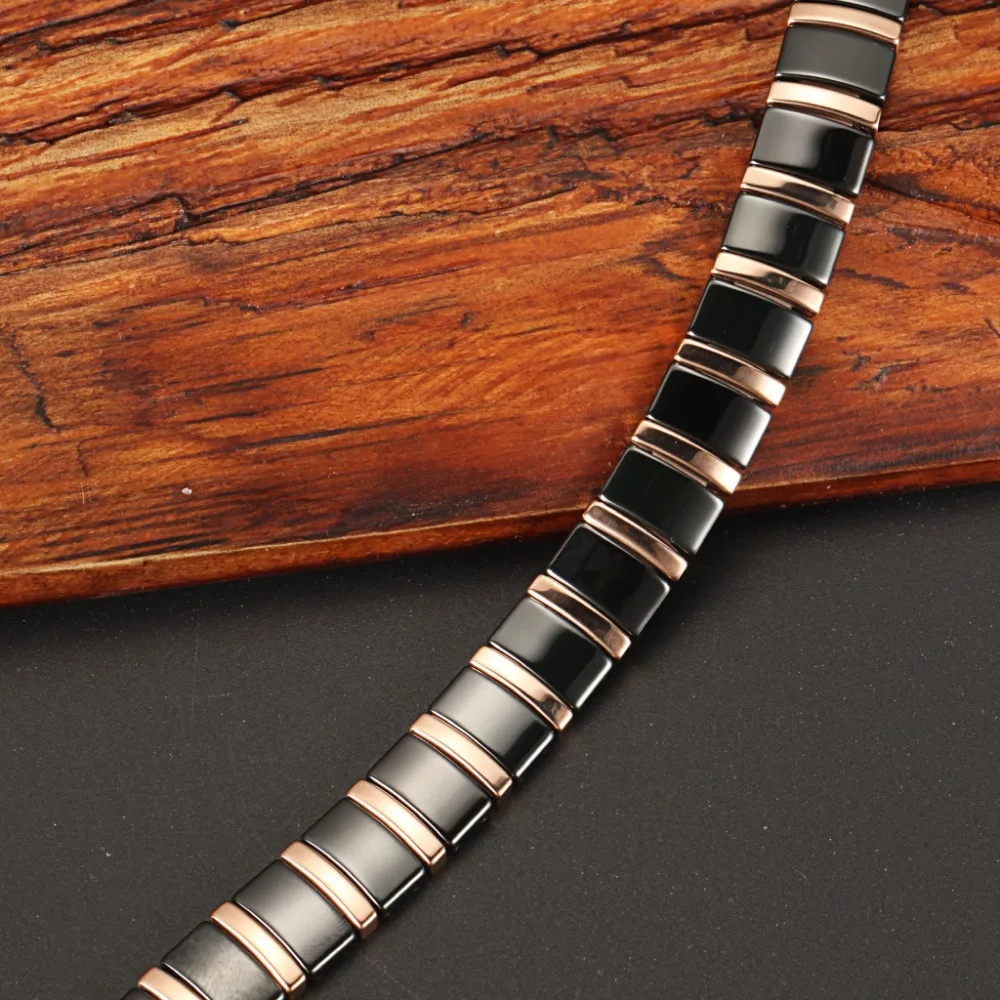 Магнитные керамические браслеты WelMag очаровательные золотого цвета звеньевая