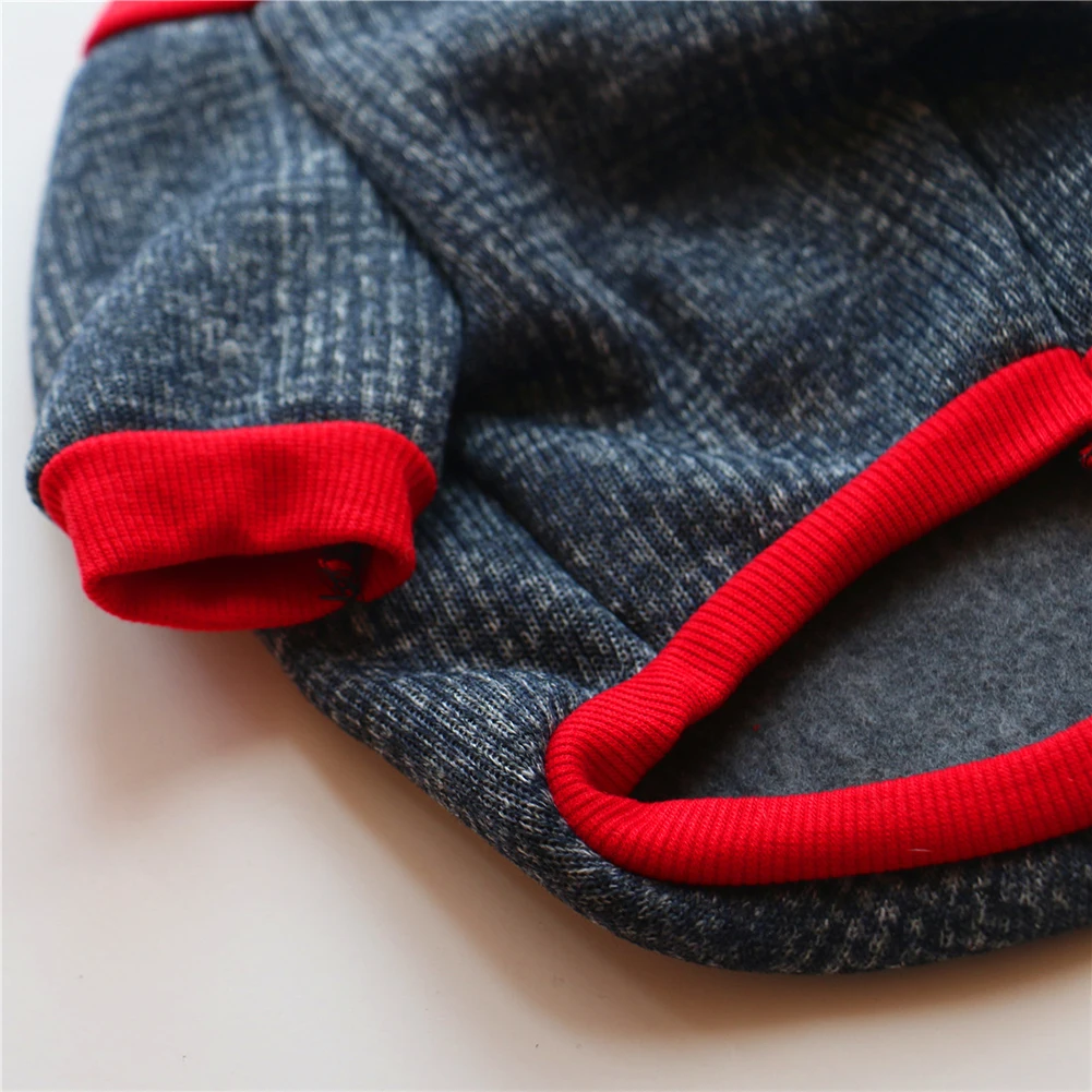 1 шт. Осенние хлопковые плюшевые толстовки с капюшоном принтом Love Daddy Mommy Щенячий