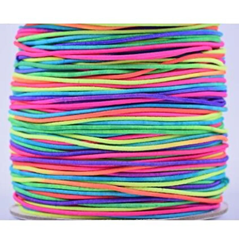 Цветная Радужная резинка 10 метров для шитья ювелирных изделий (это вырезано из