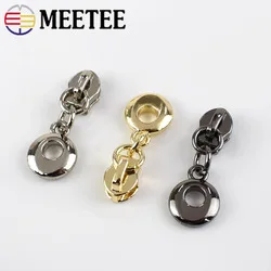 Meetee 10 шт. 5# Анти-загрузка молнии ползунки для водонепроницаемой обратной установки для невидимой сумки куртка нейлоновая Катушка застежка-молния Съемник