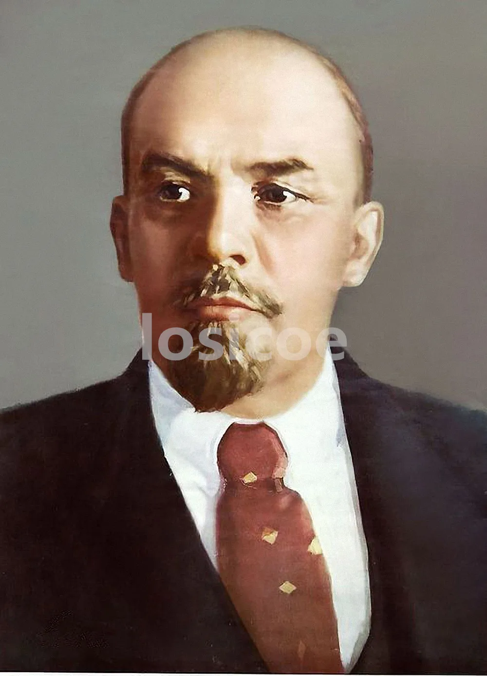 Ленин портрет живопись советские лидеры коммунизма и социализма плакат