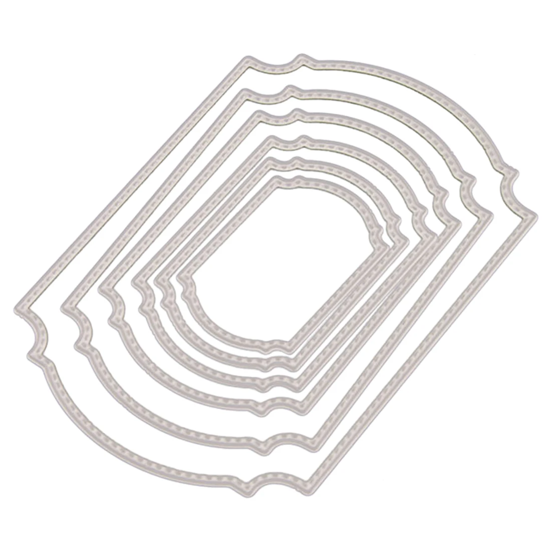 

6pcs Scrapbook DIY Album Card Paper Frame Background Maker Metal Die Cut Stencil Decoration Die Cutting Template Label Sewing