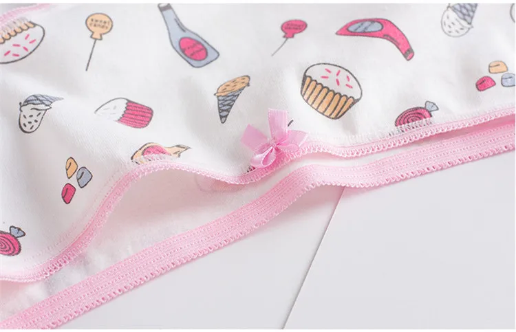 Girls Cotton Underwear Kids Cartoon Printed Panties Teenage Short Briefs Casual Young Girls Soft Underpants Majtki Dziewczynka