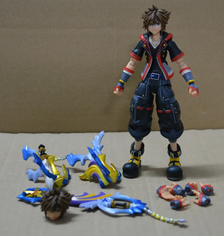 Оригинальная фигурка из ПВХ Sora2 Kingdom Hearts модель 13 см|Игровые фигурки и