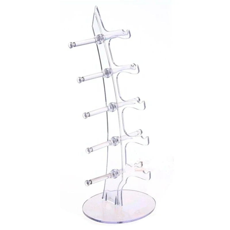 

5 Pairs Sunglasses Glasses Show Rack Counter Display Stand Holder White
