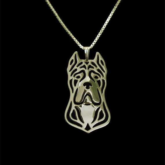 Цепочка с подвеской в виде собаки золотистого и серебристого цвета | Украшения