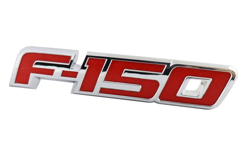 Chrome Красный F 150 для 2009 2014 табличка герба Знак Стикеры|chrome red|chrome badgesred sticker |