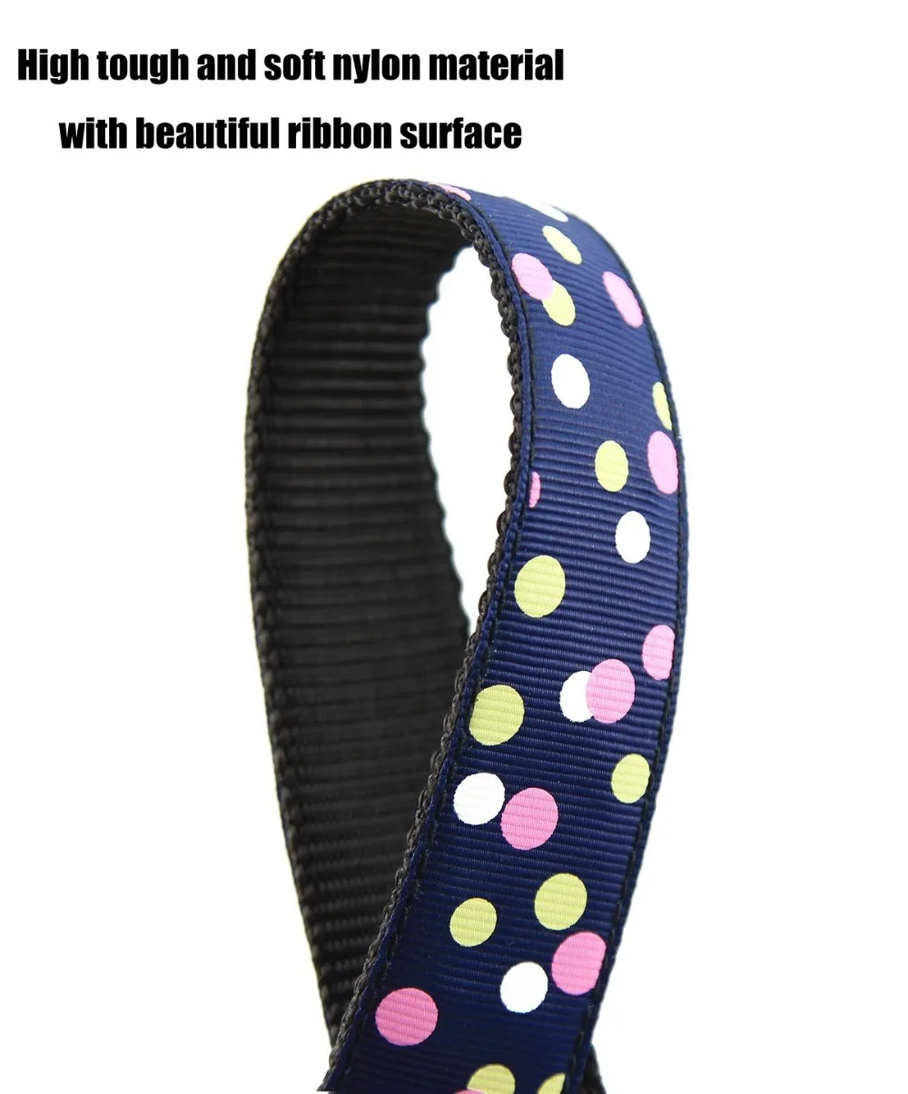 Nylon Dog Collar Adjustable Polka Dots Theme Quick Release Puppy for Small Medium and Large Dogs | Дом и сад