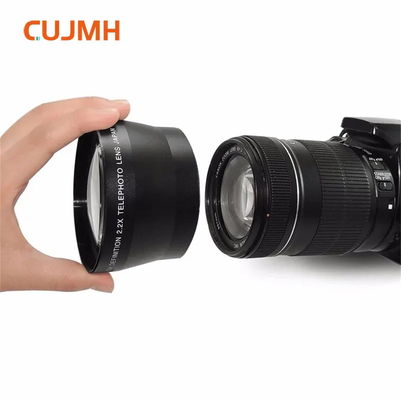 CUJMH 67 мм 2.2X цифровой телеобъектив высокой четкости для Canon Nikon Olympus Pentax sony все