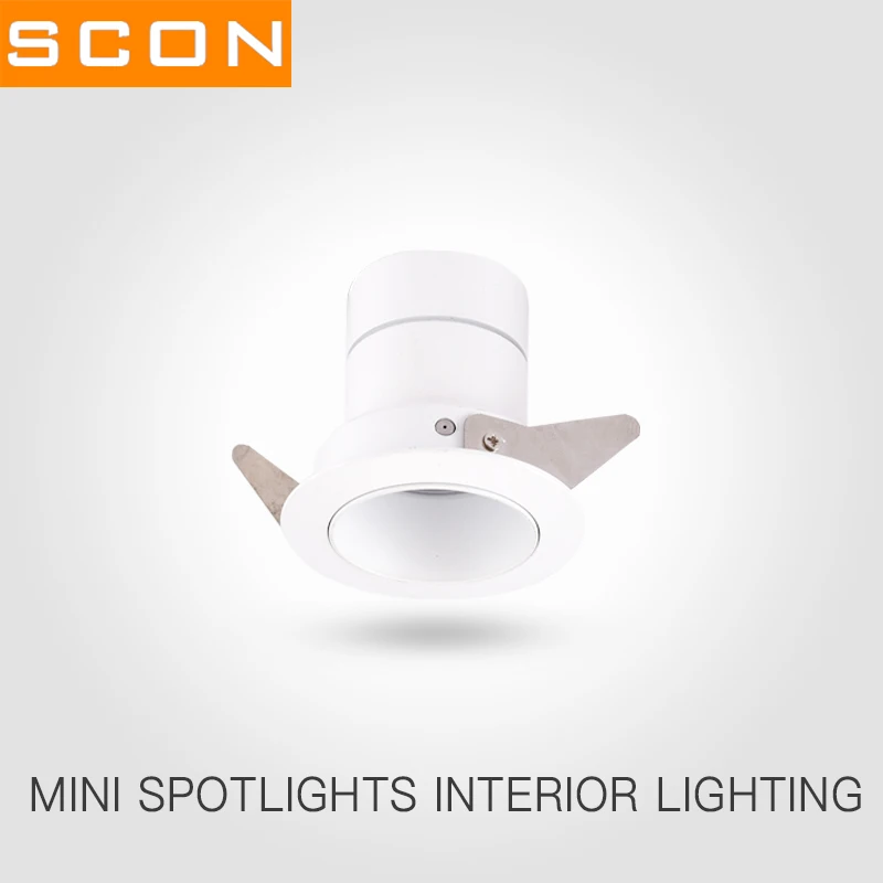 SCON led Spot light 400lm dimmable 110 V 220 светодиодный мини прожектор потолочный 4000 k натуральный