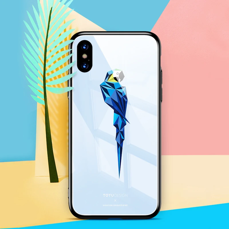 TOTU милый мультяшный роскошный cola ТПУ Жесткий Чехол протектор для iPhoneX закаленное