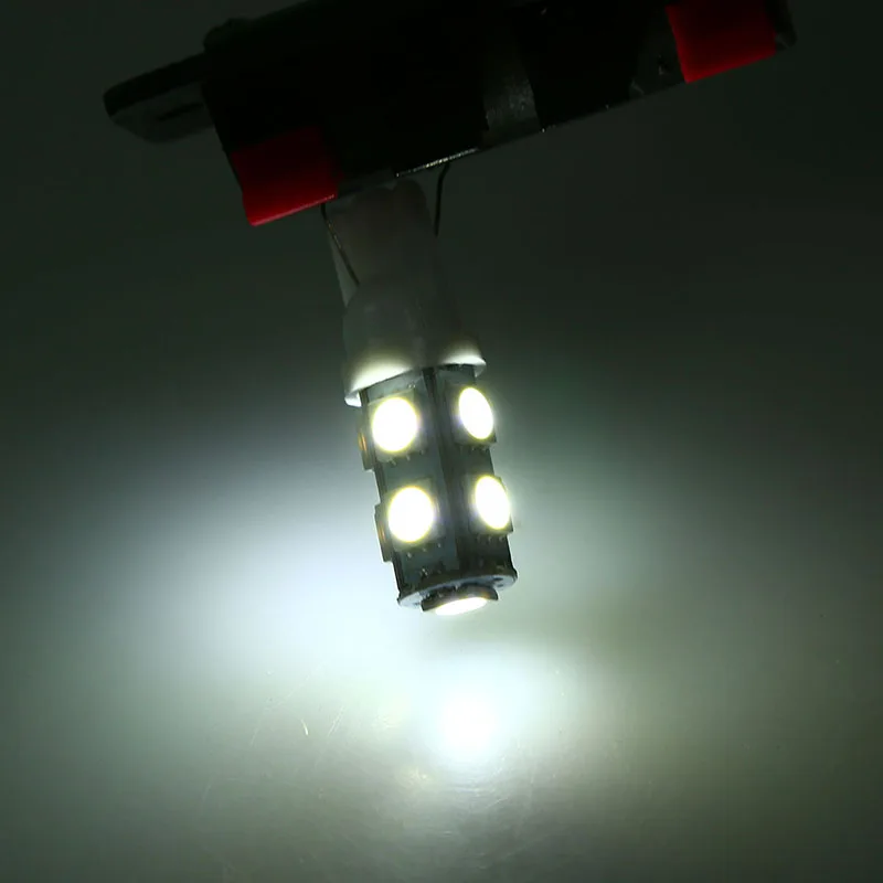 POSSBAY, автомобильный светильник ing 9SMD T10 5050, куполообразный индекс, Автомобильный светодиодный светильник, клин для лампочек, белый светильник, DC 12 V, автоматический зазор, внутреннее освещение