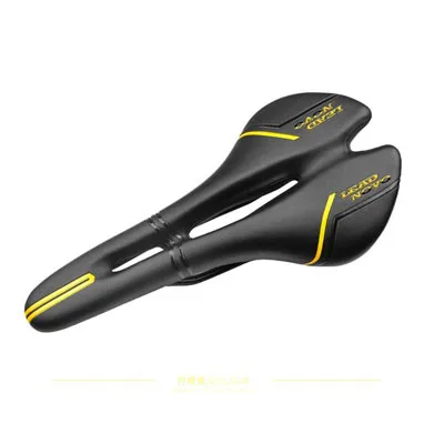 Yellow Leadnovo углерода седло искусственная кожа мягкая sillin MTB дорожный мотоцикл седло Selle Italia Велосипеды высокого качества части велосипеда - Цвет: Yellow
