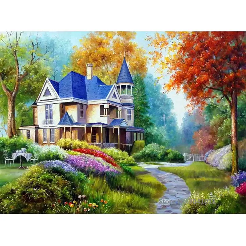 DIY Framed Seascape Oil Painting By Numbers Canvas For Wedding Decoration Home Decor Drop Shipping RA3180 | Дом и сад