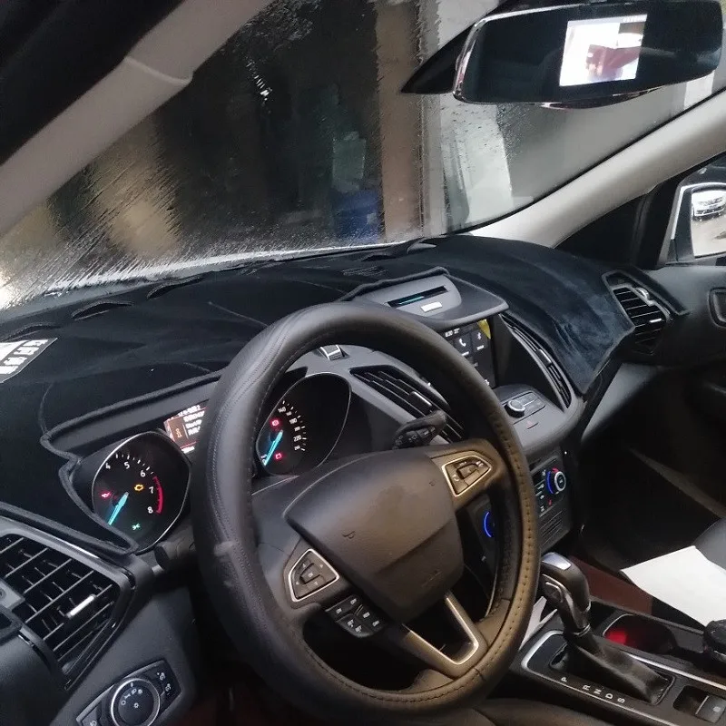 Черный коврик для приборной панели автомобиля защиты от света противоскользящий