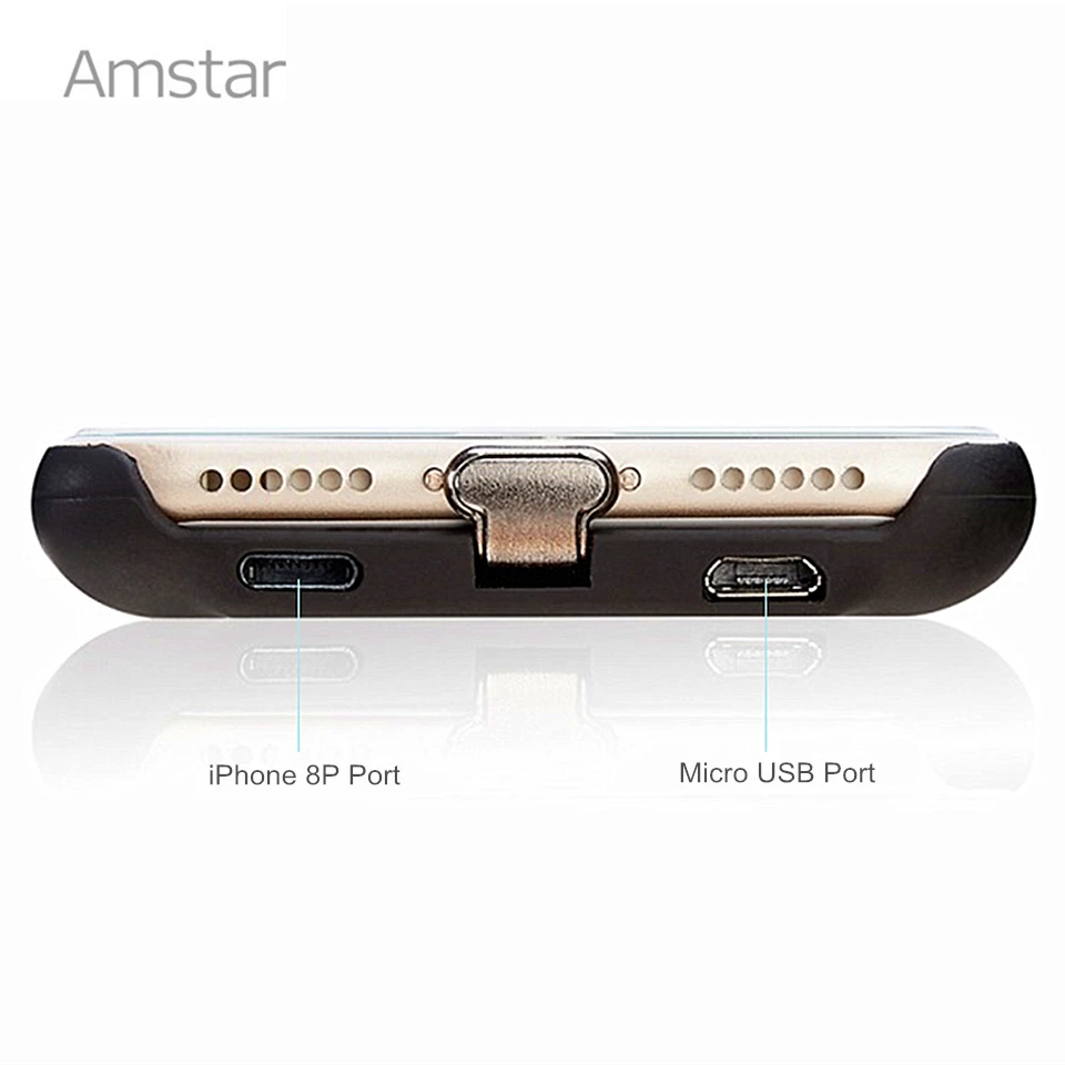 Amstar Qi чехол для приемника беспроводного зарядного устройства крышка iPhone 7 6S 6