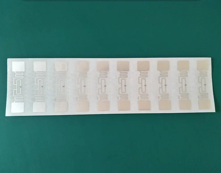 UHF наклейки этикетка AZ 9662 860 960 МГц RFID клейкий тег ISO 18000 6C Alien H3 чип инкрустация 73*23