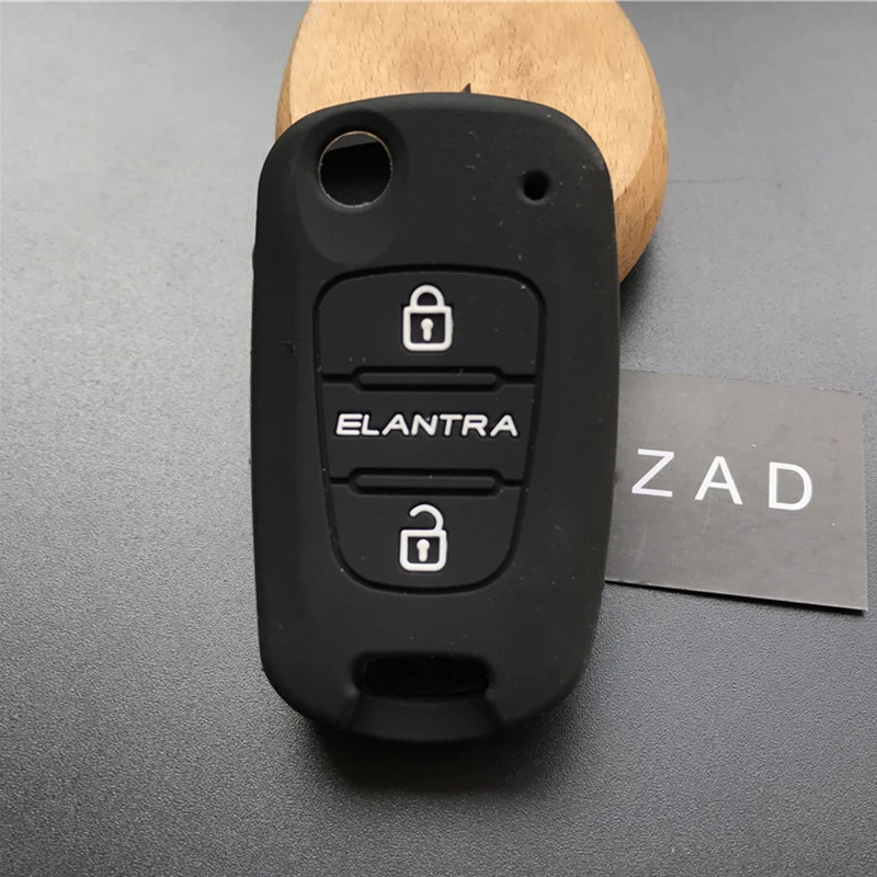 ZAD силиконовый резиновый чехол для ключа автомобиля держатель набор hyundai Elantra 3