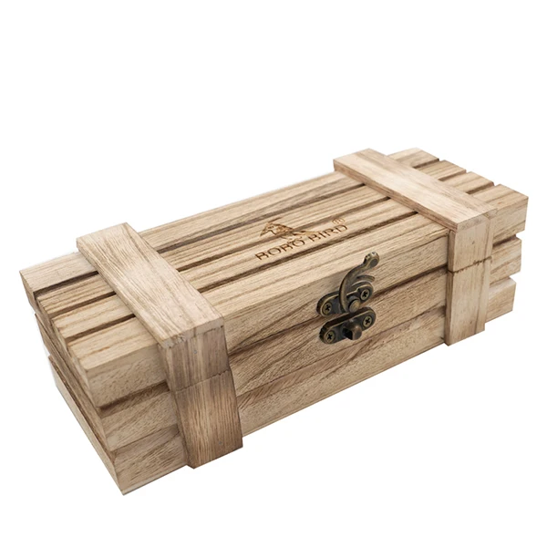 box1 BOBO BIRD брендовые бамбуковые деревянные солнцезащитные очки, коробка для очков, высокое качество и креативные футляры для очков, как модная Подарочная коробка, принимаем OEM - Цвет: box1