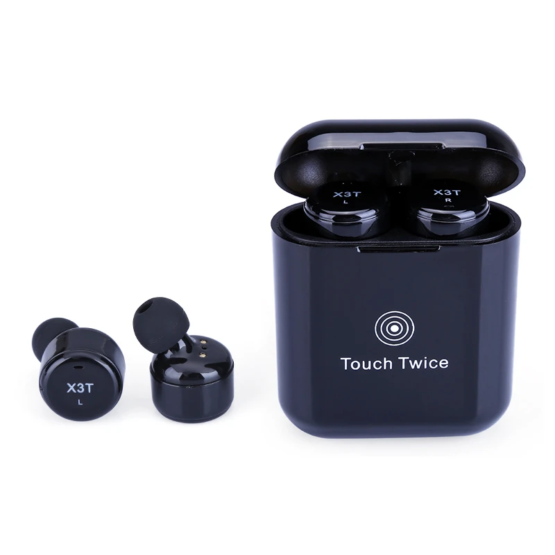 

TWS X3T Wireless Bluetooth Earphones Mini HiFi Bluetooth Earbuds Built-in Mic Touch Control Waterproof Earphone with Charger Box