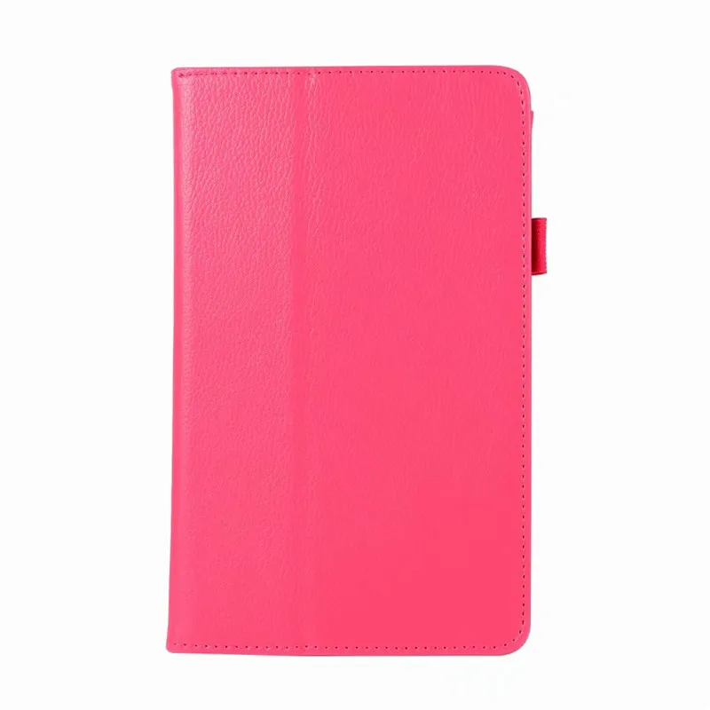 rose red Tab A 8,0 тонкий Чехол-книжка из искусственной кожи чехол-книжка для samsung Galaxy Tab A 8,0 T380 T385 SM-T385 чехол для планшета+ ручка - Цвет: rose red
