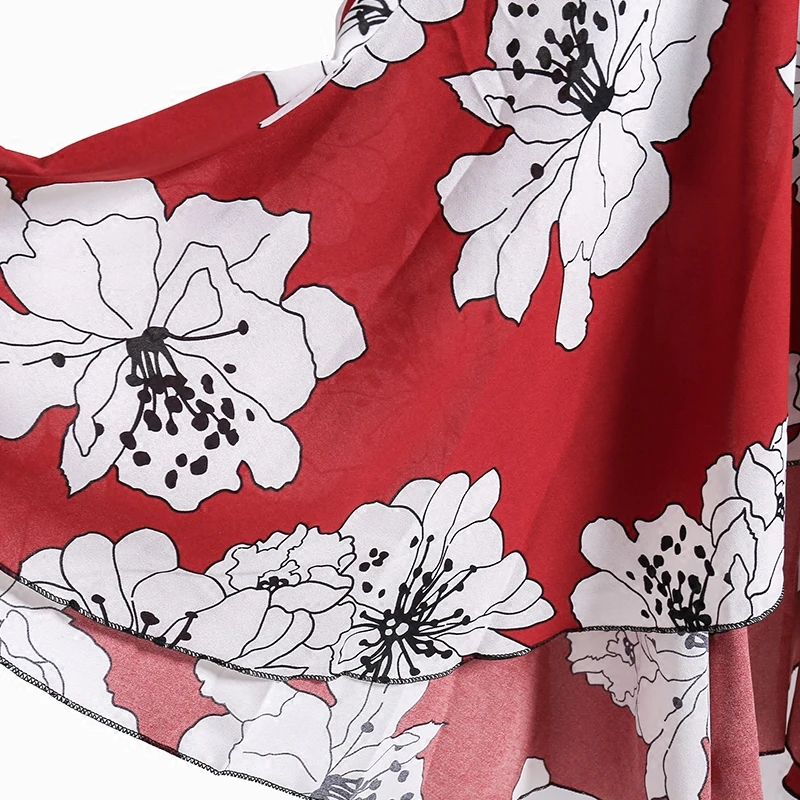 2018 Новинка весны и лета Для женщин Мода ретро шифон пляжная юбка женский сладкий