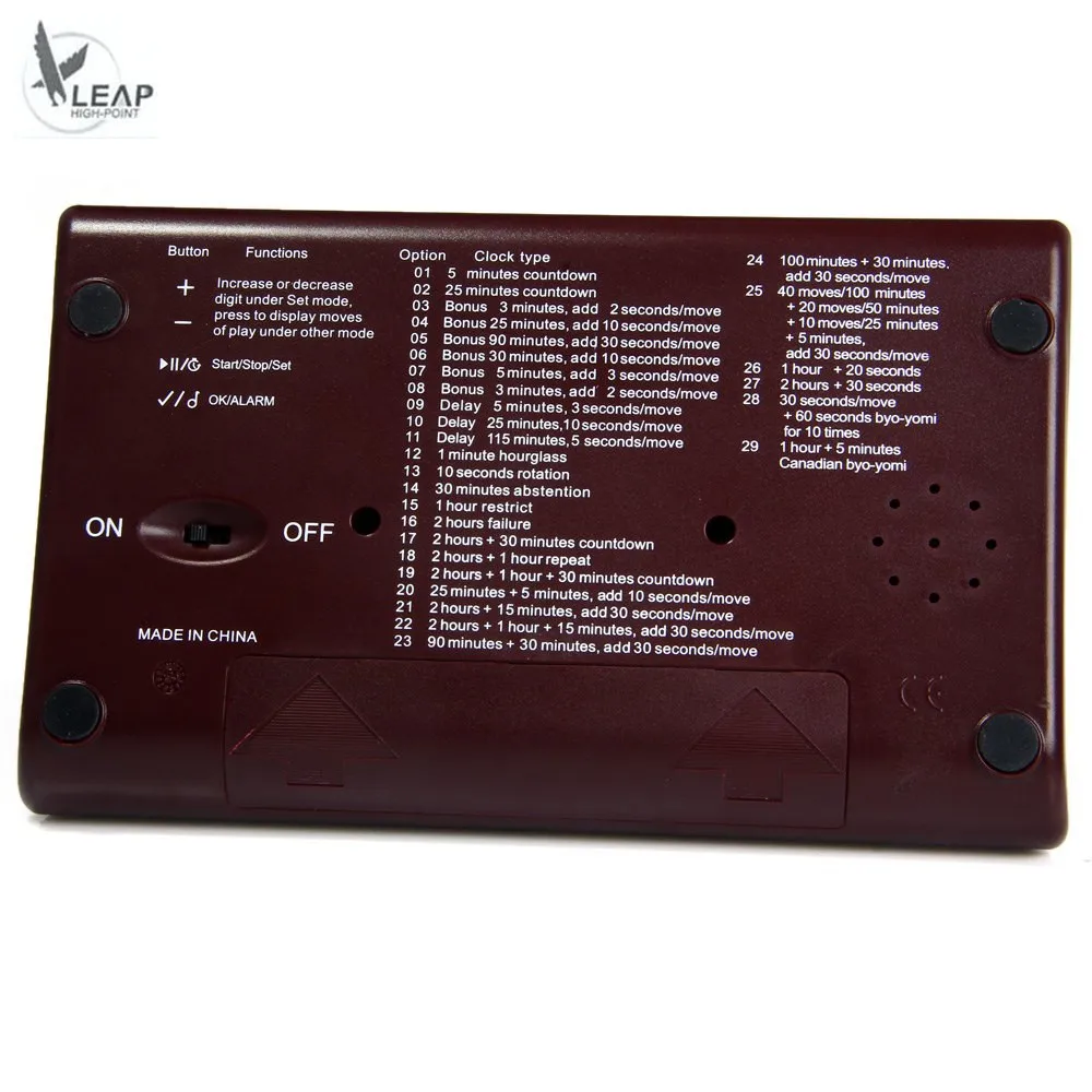 LEAP PQ9903A Многофункциональные цифровые шахматные часы Wei Chi отсчет вверх вниз шахматный Будильник Таймер Reloj Ajedrez Temporizador