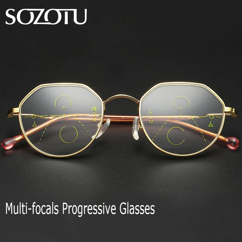 Multi-focal Progressive Reading Glasses Men Women Presbyopic Eyeglasses Male Female Eyewear +1.0+1.5+2.0+2.5+3.0 YQ597