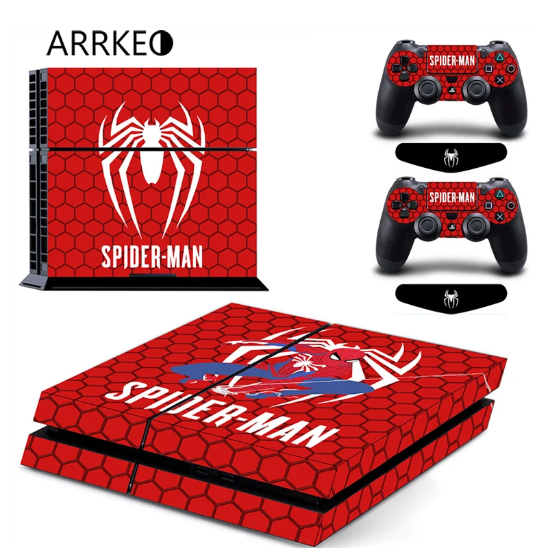 ARRKEO популярная игра Человек паук чехол Спайдермен Наклейка для PS4 наклейка sony