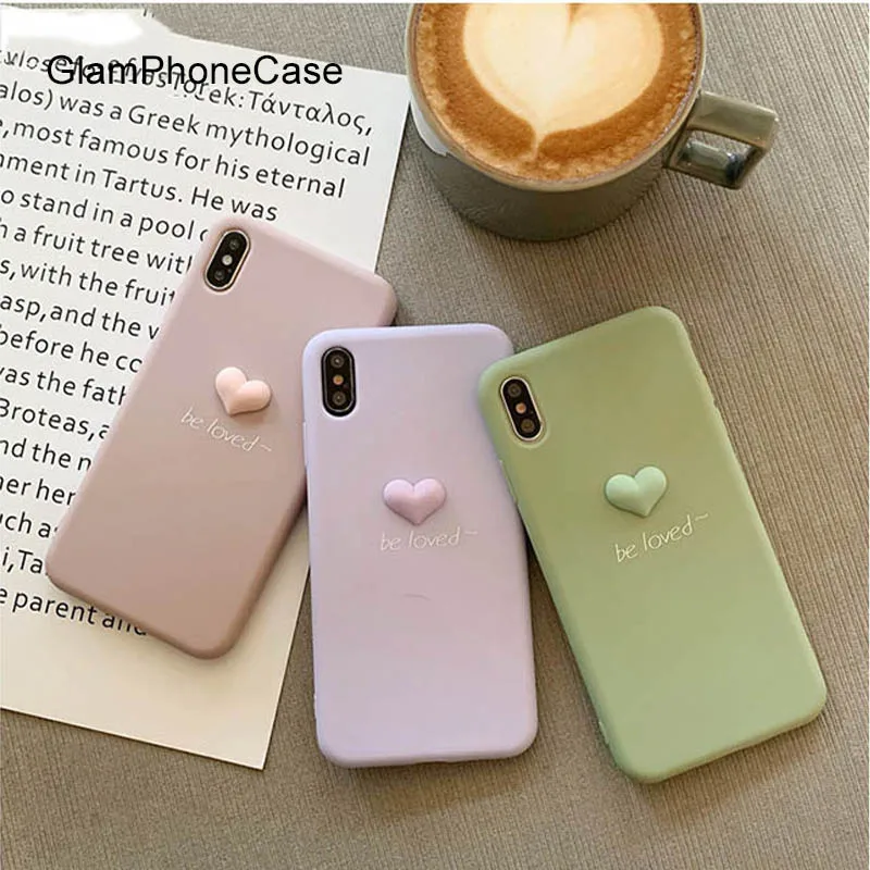 GlamPhoneCase трехмерный маленький чехол для телефона iPhone X XS Max XR мягкий силиконовый 7 8 6