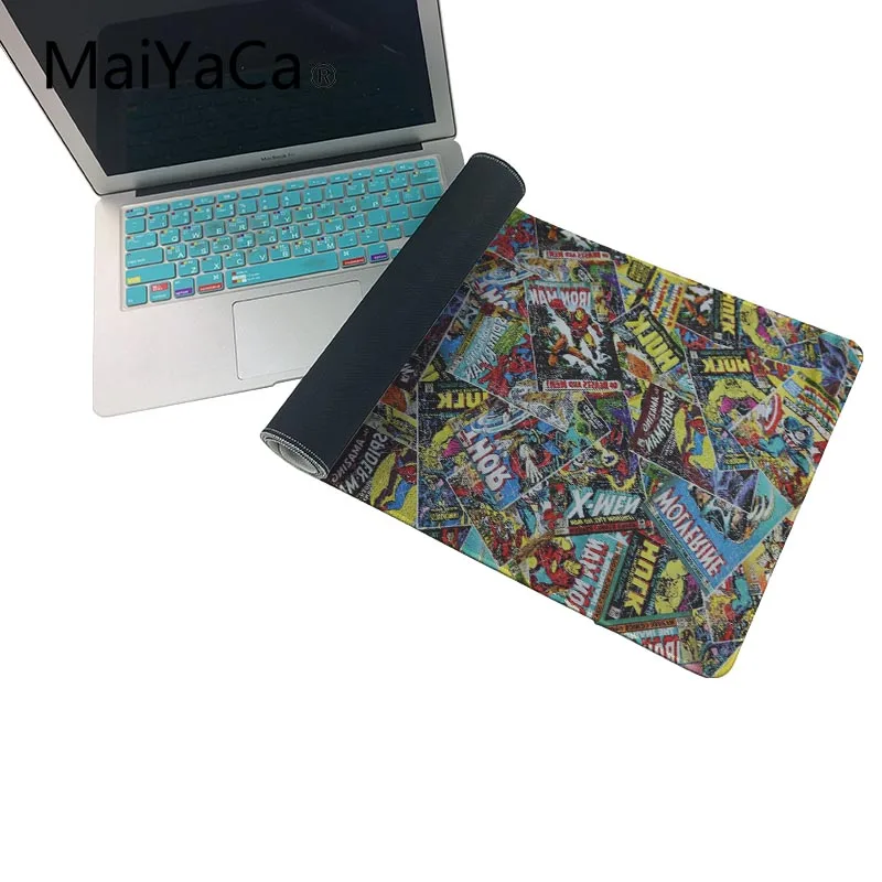 MaiYaCa 300x900 мм коврик для мыши Marvel Comics дизайн коврик для мыши DIY дизайн узор компьютер большой Rubbe коврик для мыши игровой