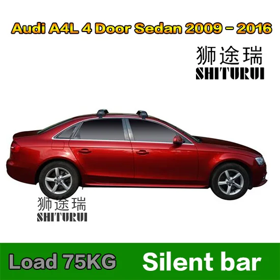 Серебристый SHITURUI для Audi A1 A3 A6 A4L A5 A8 S4 TT Ультра тихий грузовик на крыше бар автомобиль специальный алюминиевый сплав замок ремня - Цвет: Серебристый