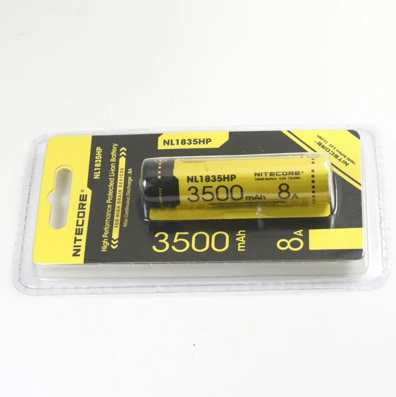 NITECORE UM10 Цифровое зарядное устройство с ЖК экраном умное + 18650 8A 6В 12.6Wh NL1835HP литий