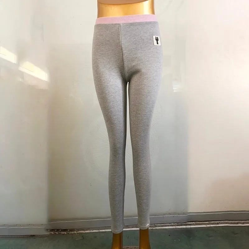 Xs-xl Модные женские эластичные леггинсы с высокой талией, утепленные бархатные брюки большого размера, сексуальные леггинсы, повседневные штаны для женщин