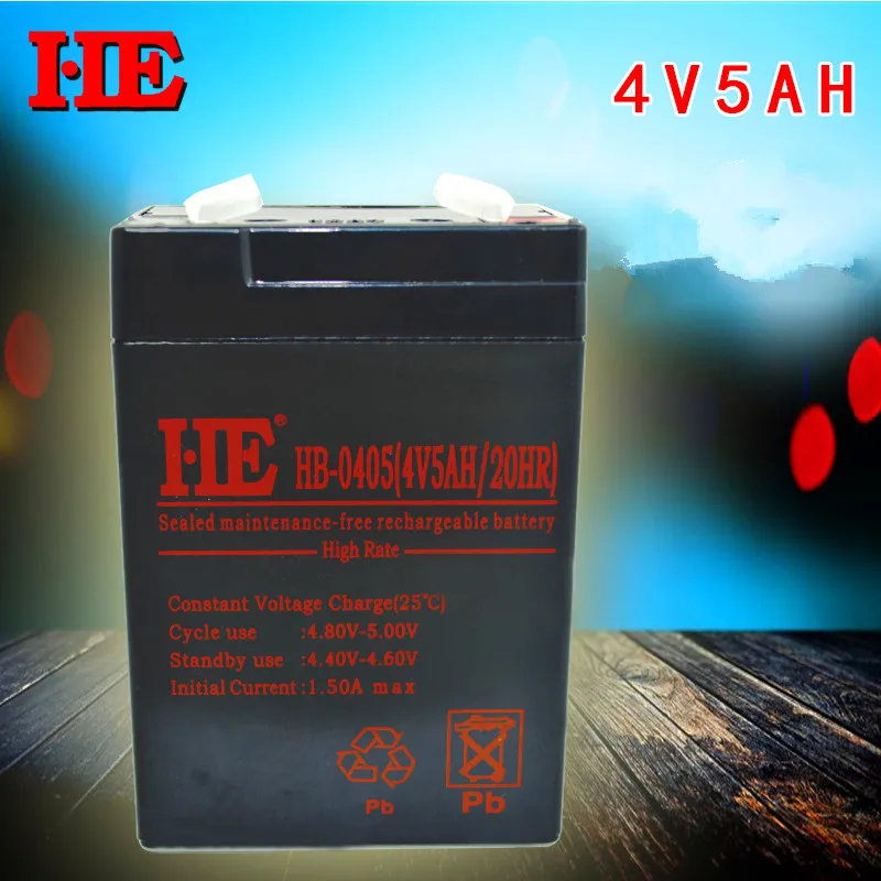Он 70*47*101MM 4V 5AH свинцово кислотных аккумуляторных батарей перезаряжаемая